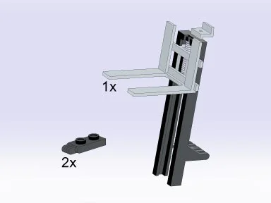 Telescoping Forklift Truck and Connecting Link Plates 乐高 LEGO 5194 image 1