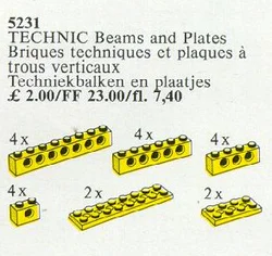 "20 Technique Beams and Plates, Yellow"