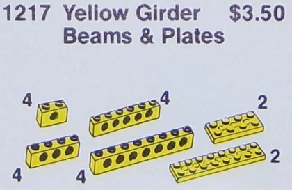 "20 Technique Beams and Plates, Yellow" 乐高 LEGO 5231 image 1
