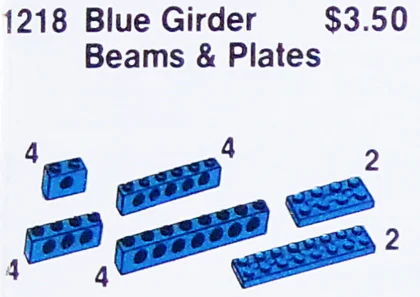 "20 Technical Beams and Plates - Blue" 乐高 LEGO 5232 image 3