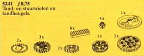 Transmission Components: Gear Racks and Wheels, Wedge Belts, and Crown Wheels 乐高 LEGO 1234 image 1
