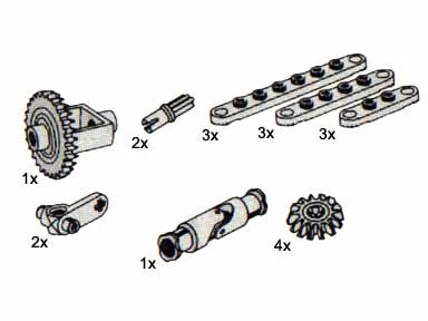 Differential Housing and Steering Components 乐高 LEGO 1235 image 2