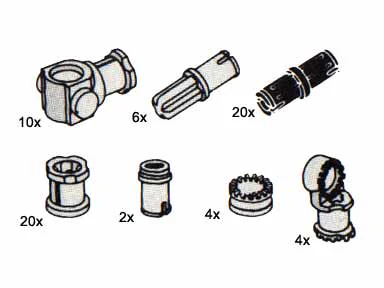 Bushes, Piston Rods and Toggle Jordans 乐高 LEGO 5247