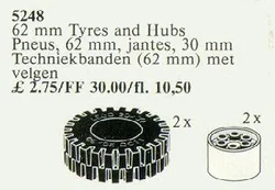 Two Tires and Hubs, 62 millimeters