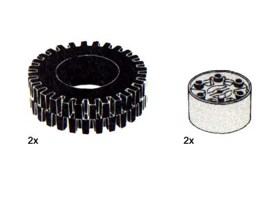 Two Wheels and Axles, 81 millimeters 乐高 LEGO 5246 image 1