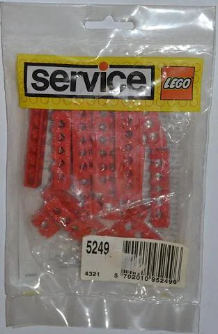 "20 Technical Beams and Plates, Red" 乐高 LEGO 1219 image 4