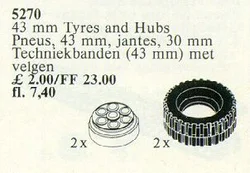 Two Tires and Hubs 43mm