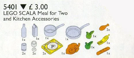 LEGO Scala Kitchen Accessories 乐高 LEGO 5401