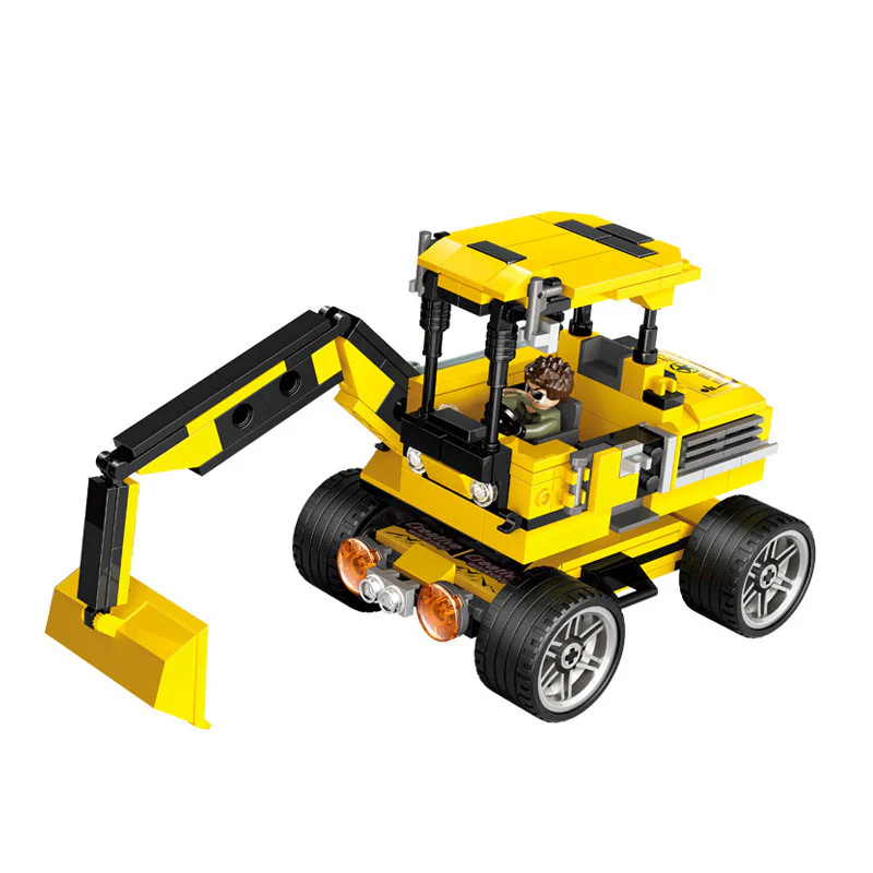Creative workshop: Land Cruiser Jeep, Bagzier, Excavator 古迪 GUDI 50101 image 2