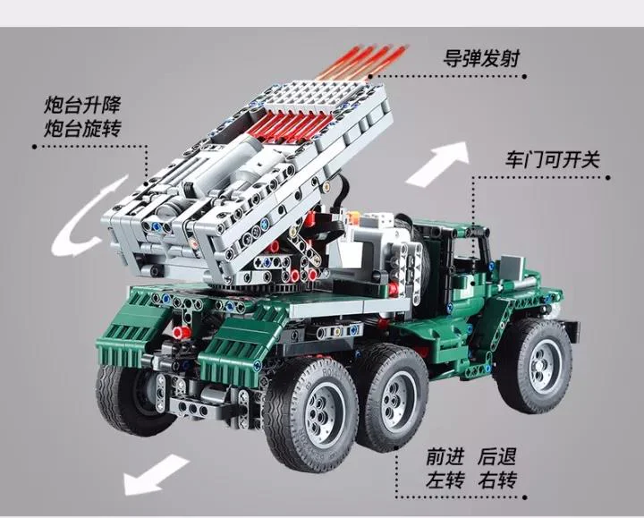 BM-21 MISSILE VEHICLE 咔搭 CaDA/双鹰 DoubleE C61002 image 5