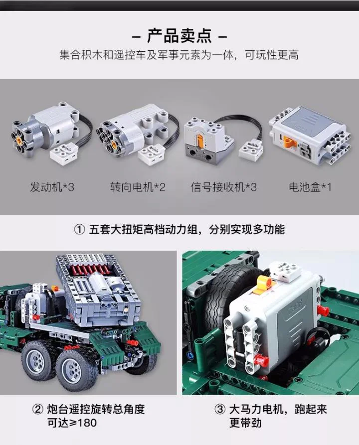 BM-21 MISSILE VEHICLE 咔搭 CaDA/双鹰 DoubleE C61002 image 8