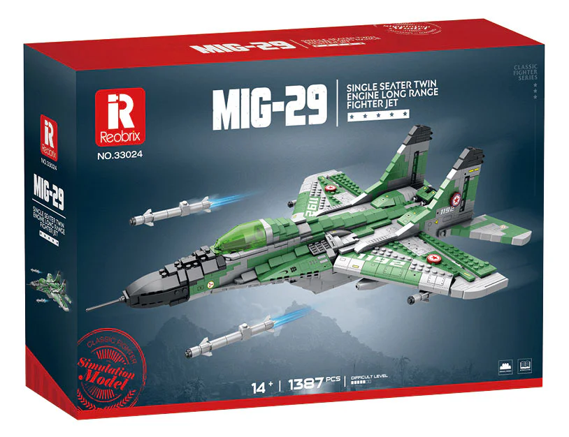 MIG GULEVICH MIG-29 COMBAT AIRCRAFT 臻砖科技 Reobrix 33024 image 1