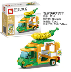Banana fruit delivery truck