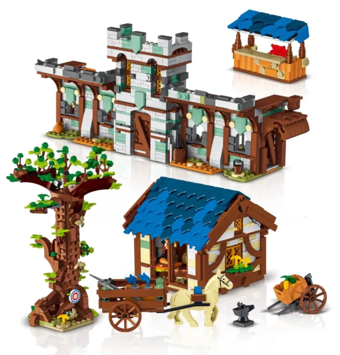 Middle Ages: Medieval Small Town Market 型玩模客 MORKMODEL 50101