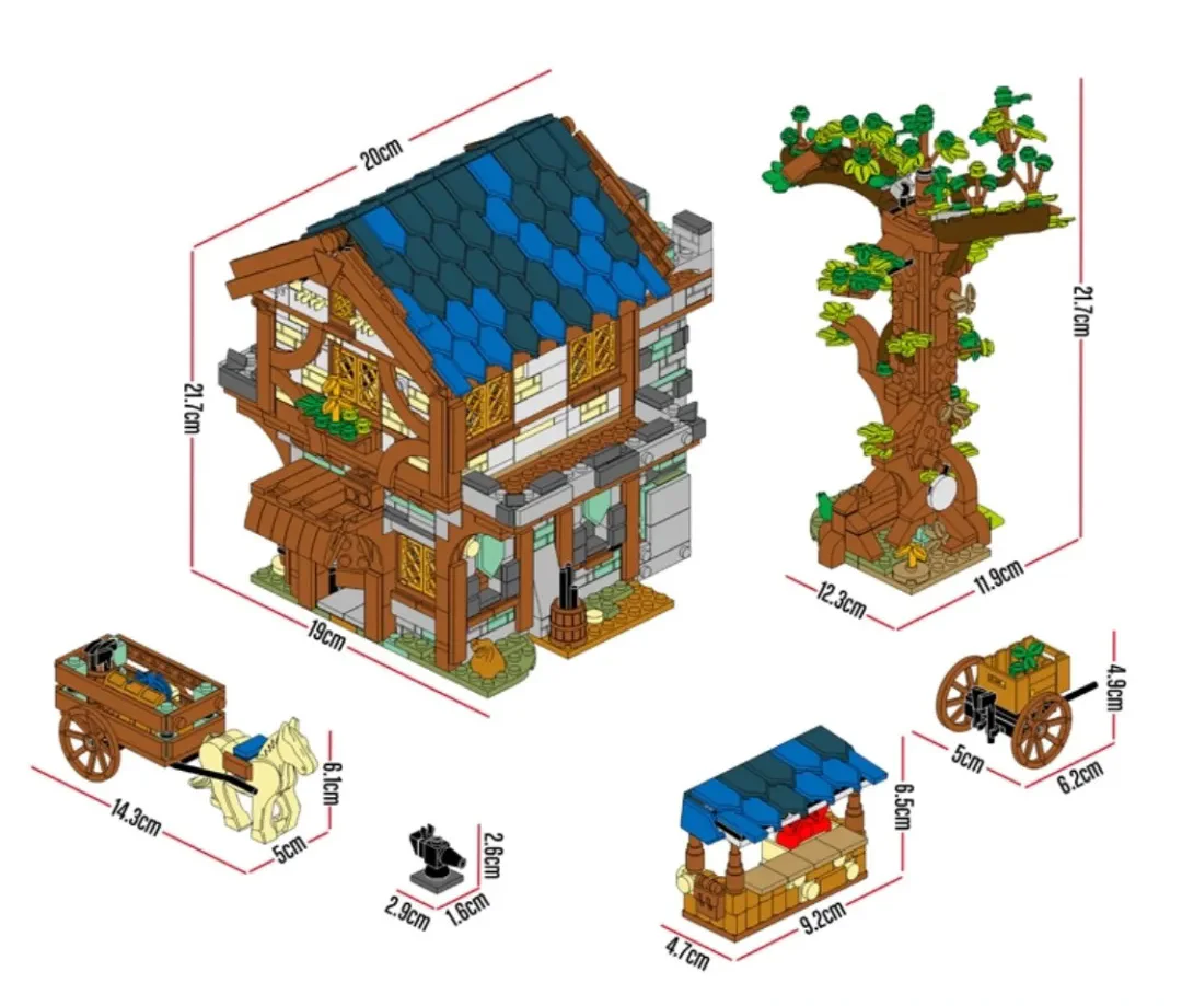 Middle Ages: Medieval Small Town Market 型玩模客 MORKMODEL 50101 image 1