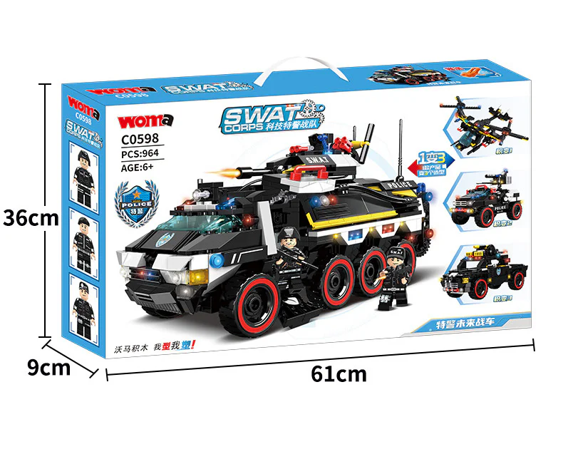 SWAT: The future SWAT car 沃马动漫 WOMA C0598 image 2