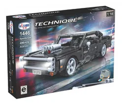 Die-Cast Model Car: Dragon Warrior Horse Muscle Car Rear-Engine Sedan 1/18