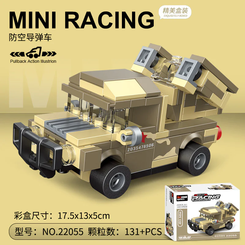 Mini retrofit: anti-aircraft missile vehicle 迪库 DECOOL/酷小砖 BrickCool 22055 image 2