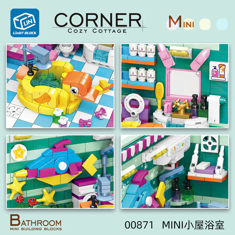 Cozy Corner: MINI Cozy Cabin Bathroom 哲高 ZHEGAO 00871 image 2