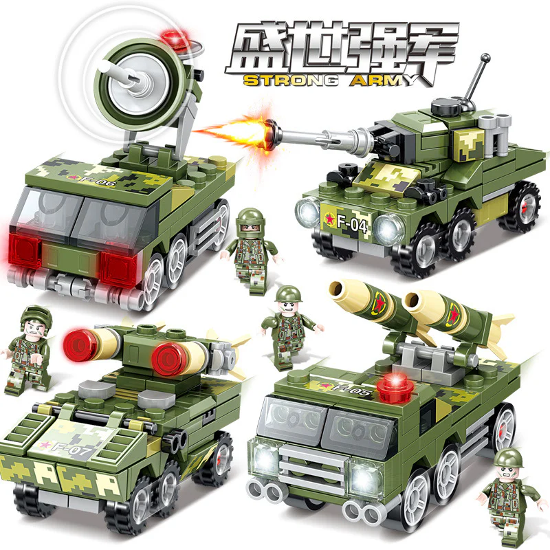 Mighty Empire: Four Military Vehicle Models 乐玩创客LWCK 90007-4