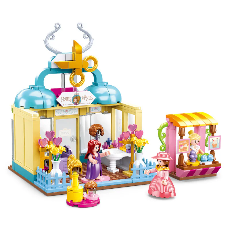 Princess St. Via's town: a dome-based hairdresser 小鲁班 Sluban M38-B0906