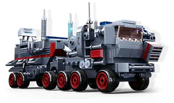 Battle Wolf Armed Police: 6 Types of Vehicles Combination - Riot Control Truck, Vanguard Patrol Car, Special Police Water Cannon Truck, Barrier Breaker Assault Car, Heavy Support Vehicle, and Aerial Patrol Aircraft.