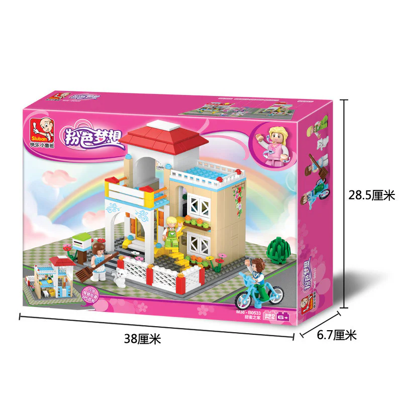 Pink Dream: Beauty Hair Studio 小鲁班 Sluban M38-B0533 image 1