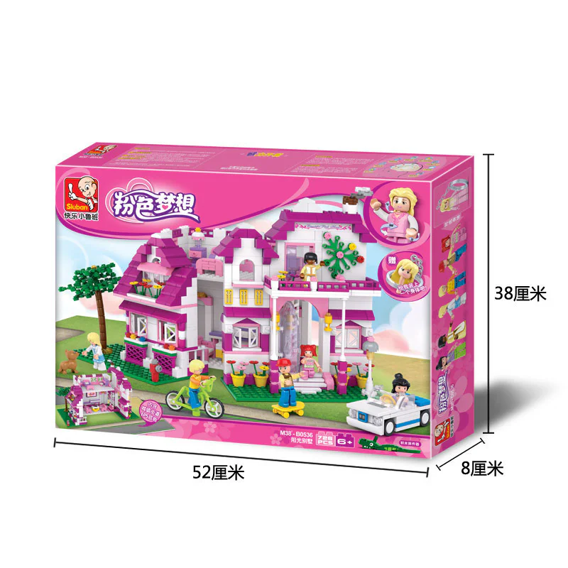Pink Dream: Sunshine Villa 小鲁班 Sluban M38-B0536 image 2