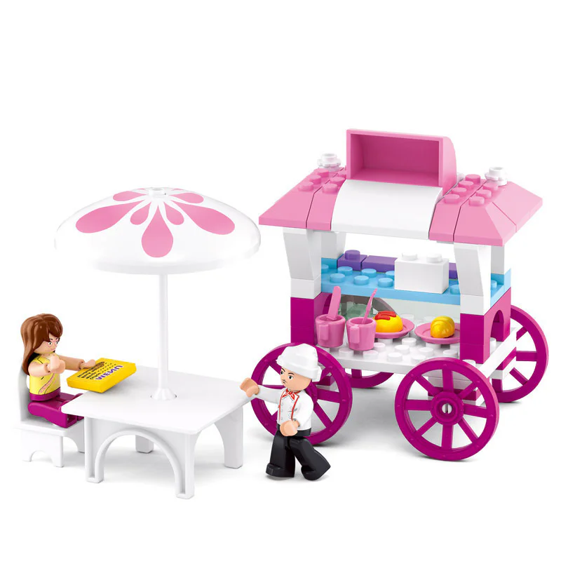Pink Dream: Bread Truck Cafe 小鲁班 Sluban M38-B0522