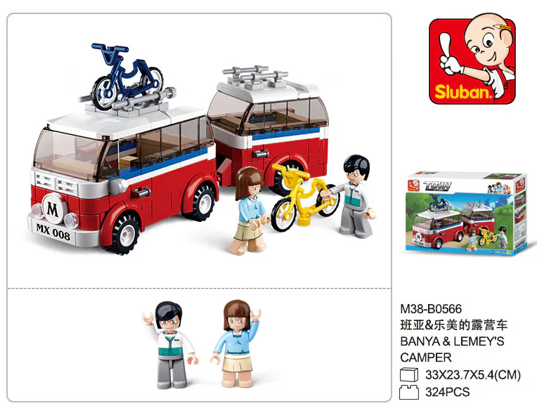 Model City: Banya & Lemai's Camping Car 小鲁班 Sluban M38-B0566 image 1