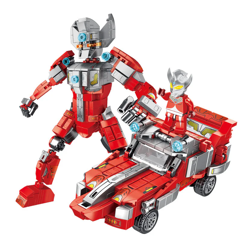  Ultraman 4 models: Original Ultraseven Robo, Taro Robo Maru, Sevin Robo Hound Number, Ace Robo ATC Love Number. 潘洛斯 PANLOSBRICK 690021C image 6