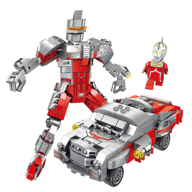  Ultraman 4 models: Original Ultraseven Robo, Taro Robo Maru, Sevin Robo Hound Number, Ace Robo ATC Love Number. 潘洛斯 PANLOSBRICK 690021C image 7