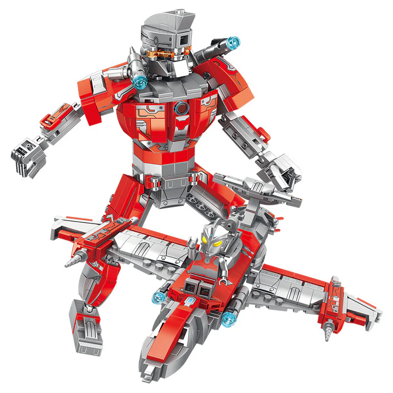  Ultraman 4 models: Original Ultraseven Robo, Taro Robo Maru, Sevin Robo Hound Number, Ace Robo ATC Love Number. 潘洛斯 PANLOSBRICK 690021C image 9