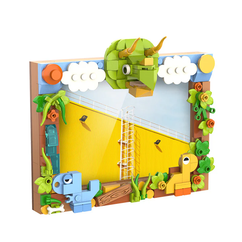 Desk Top Stack: Curious Three-Legged Dragon (Photoframe) 佳奇积木 JAKI JK5105 image 1