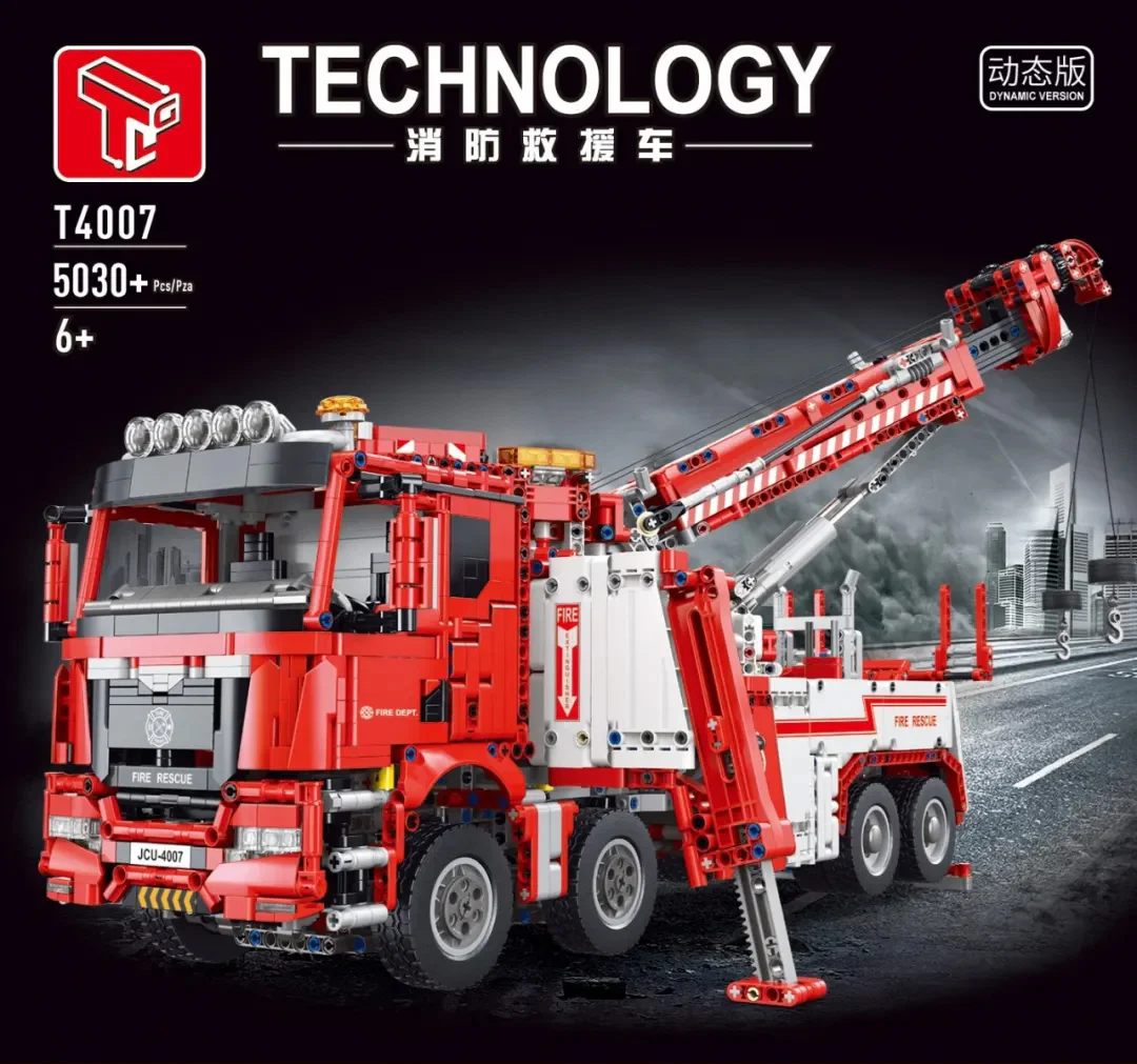 Firefighting Rescue Vehicle 宇星模王 MOULDKING 17027 image 1