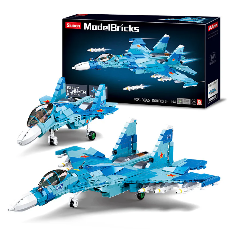 Su-27 Heavy-Fighter Aircraft 小鲁班 Sluban M38-B0985