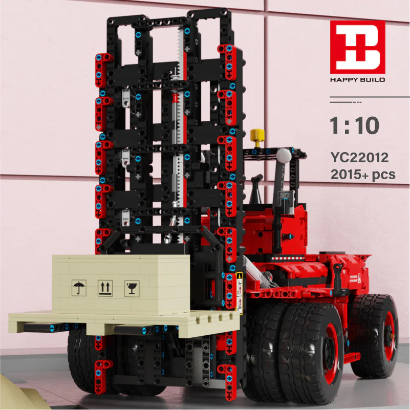 Urban "Hauler" Six-Wheel Heavy Forklift 1:10 悦创 HAPPYBUILD/信宇科技 YC-22012 image 5