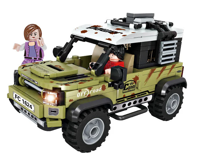 Green Off-Road Vehicle 方橙积木 Forange FC1624
