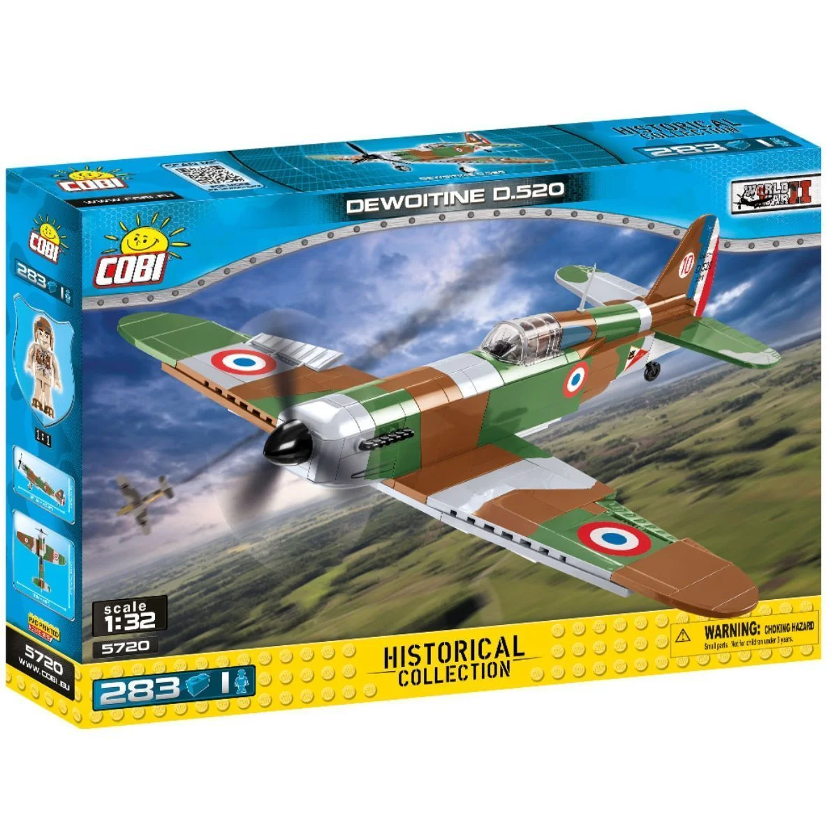 French Second World War D.520 fighter aircraft COBI 5720 image 1