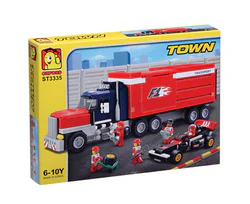 Towing a car.