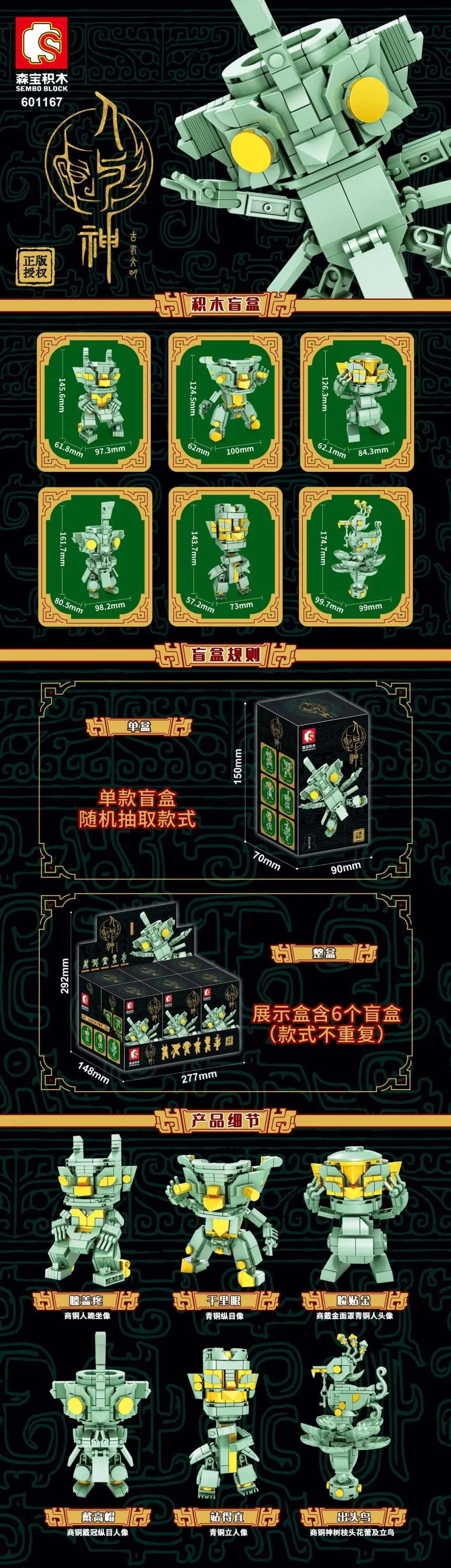 The ancient man and the blind box 森宝 SEMBO 601167