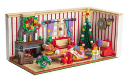 It's fun to build a Christmas house