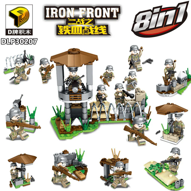 World War Iron Blood Frontline 8 models 哆乐品DLP/D牌积木 DLP30207