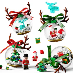 Christmas crystal ball, 4. Santa Claus, Ice Moose, Christmas tree, walnuts