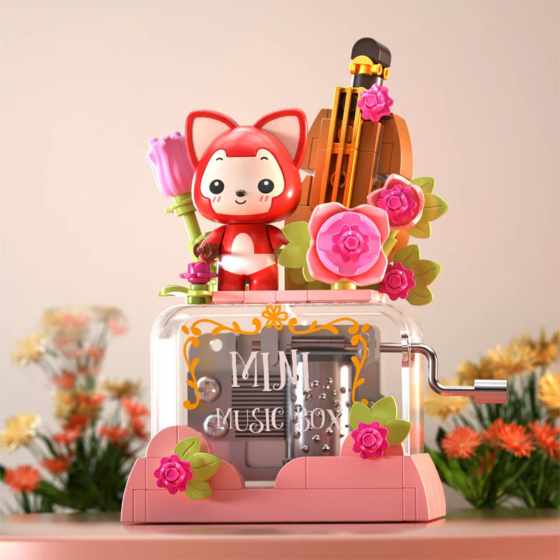 A Beaver Rose Nebula Handshake Music Box 佳奇积木 JAKI JK6505 image 1