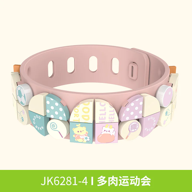 Limited Edition JAKI × Mochi Bear Co-Brand Wristwatch, 4 Varieties: Star Sea Shell, Star Sea Travel Journal, Halloween, and Multi-Muscle Sports Meeting. 佳奇积木 JAKI JK6281-2 image 4