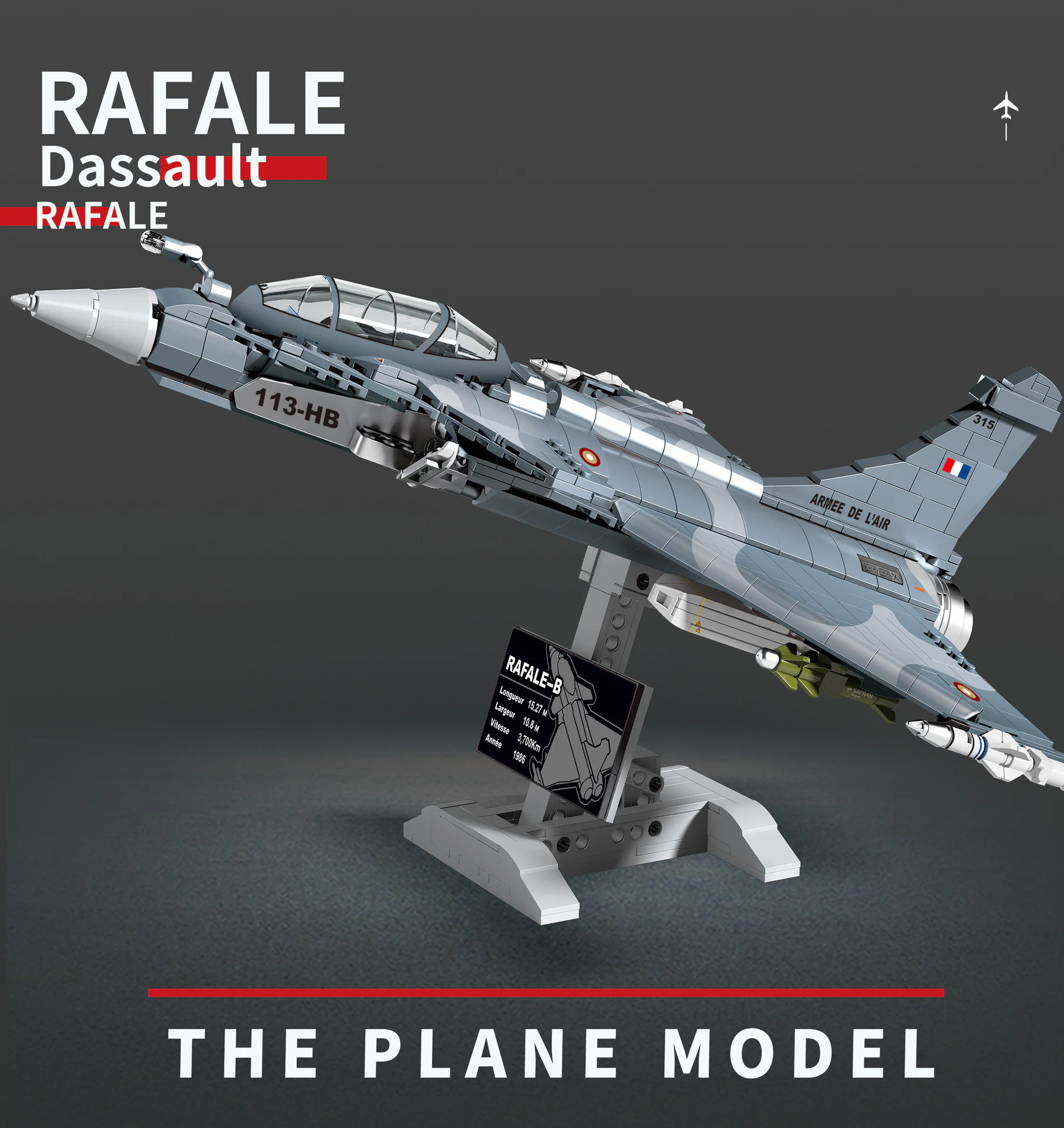 Mirage fighter jet 双象 SX 88004 image 1