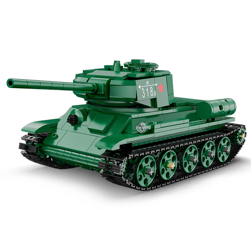 MEDIUM TANK T-34, SOVIET WORLD WAR II 咔搭 CaDA/双鹰 DoubleE C61072
