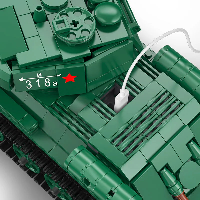 MEDIUM TANK T-34, SOVIET WORLD WAR II 咔搭 CaDA/双鹰 DoubleE C61072 image 5