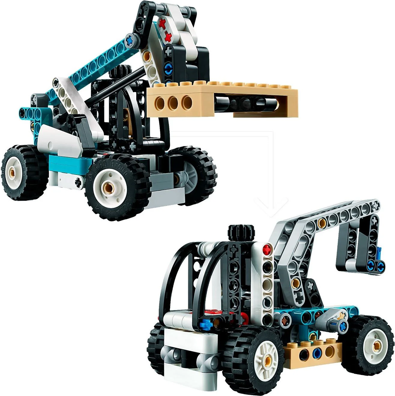 Truck, scalding arm forklift 乐高 LEGO 42133 image 4